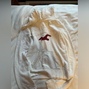 White Hollister hoodie